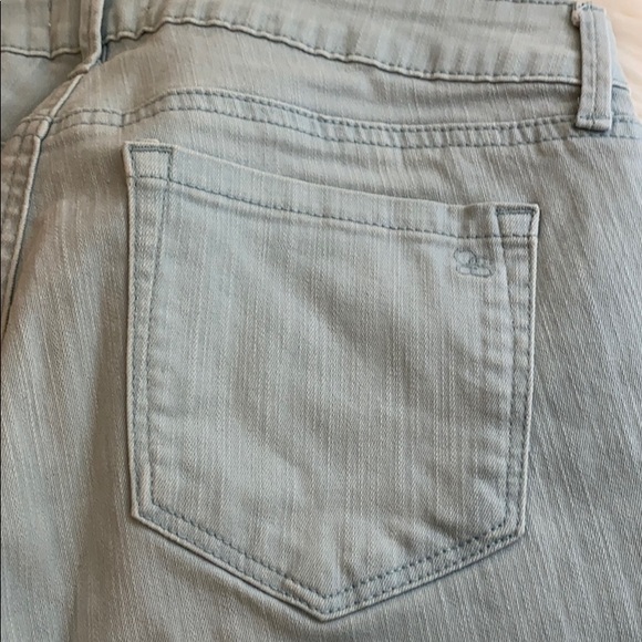 Jessica Simpson Jeans Womens Size 6/28 Green Mid Rise Stretch Rolled